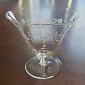 Willow Moon by‎ Pioneer Champagne/Sherbet Clear Glass Japan Vintage